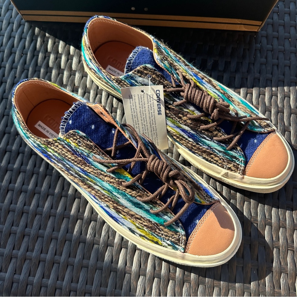 Converse Chuck 70 Woven Low Multicolor Men's Sneakers Size 12 144787c